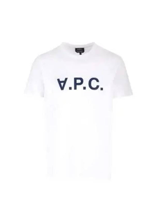 Men's VPC Logo Short Sleeve T-Shirt White - A.P.C. - BALAAN 2