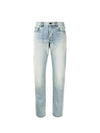 Women's Vintage Boyfriend Jeans Light Blue - SAINT LAURENT - BALAAN 2