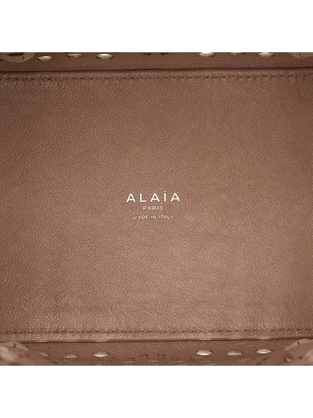 Mina 20 Vienne Wave Lux Calfskin Tote Bag Salmon - ALAIA - BALAAN 11