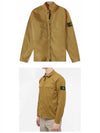 Wappen Patch Double Pocket Cotton Zip-Up Jacket Beige - STONE ISLAND - BALAAN 5