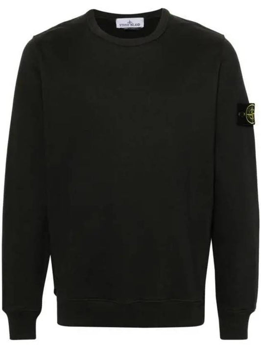 Wappen Patch Crew Neck Cotton Sweatshirt Lead Grey - STONE ISLAND - BALAAN 2