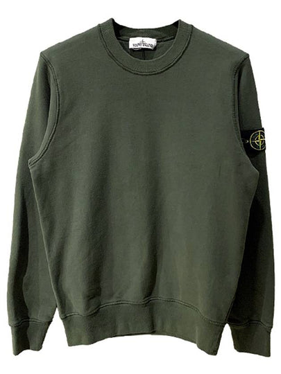 Wappen Patch Crewneck Sweatshirt Dark Green - STONE ISLAND - BALAAN 2