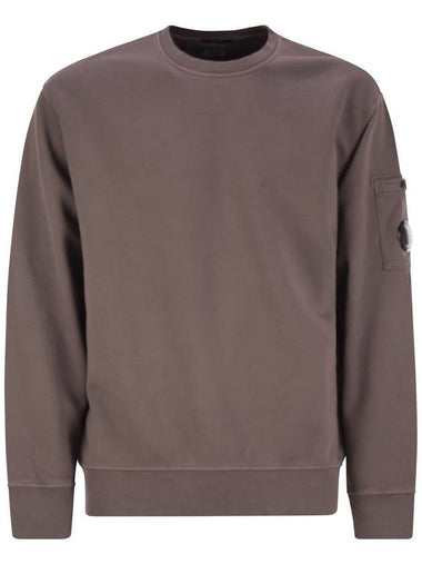 Brushed Emerized Diagonal Fleece Lens Sweatshirt Purple - CP COMPANY - BALAAN 1