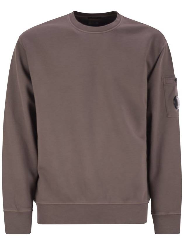 Brushed Emerized Diagonal Fleece Lens Sweatshirt Purple - CP COMPANY - BALAAN 1