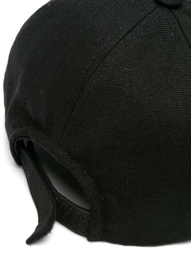 Tyron Logo Cotton Ball Cap Black - ISABEL MARANT - BALAAN 3