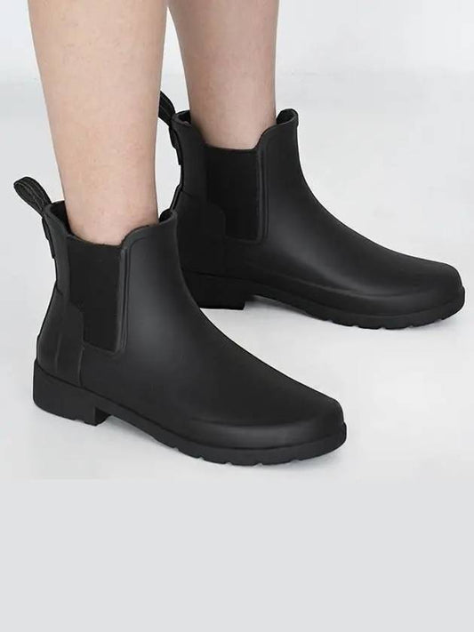 Refined Slim Fit Chelsea Rain Boots Black - HUNTER - BALAAN 2