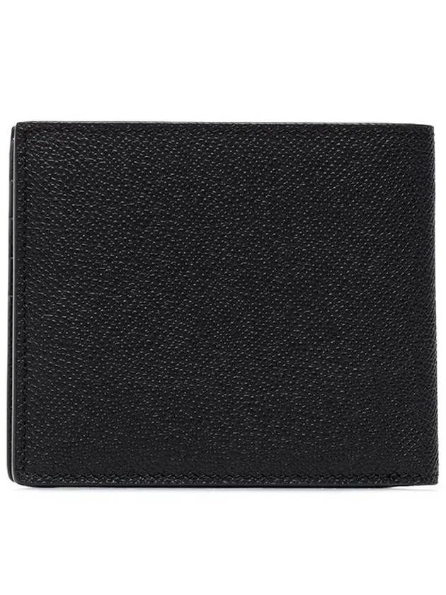 TF logo leather halfwallet black silver plate - TOM FORD - BALAAN.