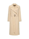 MANU Belted Wool Coat Beige 2425016041 064 - MAX MARA - BALAAN 2