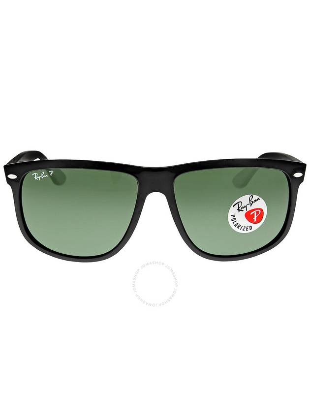 Ray Ban Boyfriend Polarized Green Rectangular Men's Sunglasses RB4147 601/58 60 - RAY-BAN - BALAAN 1