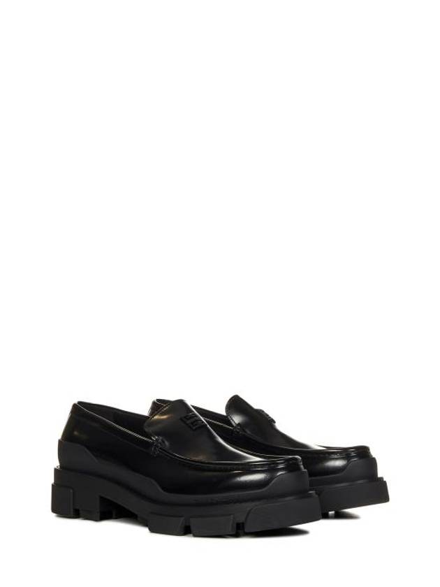 Terra Leather Loafers Black - GIVENCHY - BALAAN 3