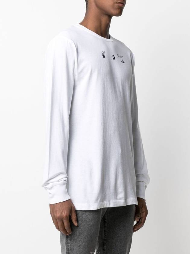 Marker Arrow Long Sleeve T-Shirt White - OFF WHITE - BALAAN 6