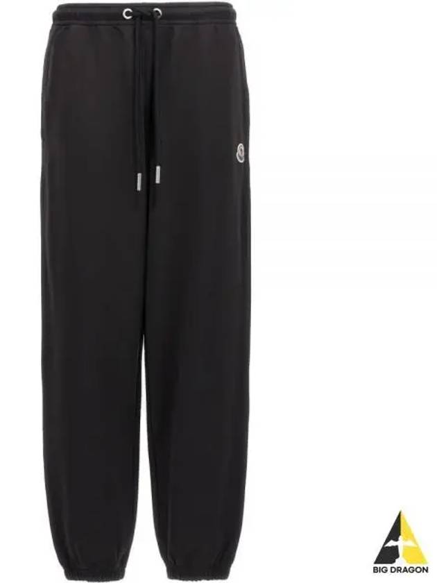 Logo Patch Track Pants Black - MONCLER - BALAAN 2