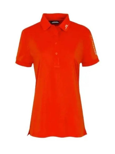 Women's Golf Tour Tech Polo Shirt Orange - J.LINDEBERG - BALAAN 2