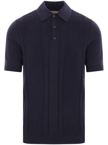 Brunello Cucinelli T-shirts and Polos Blue - BRUNELLO CUCINELLI - BALAAN 1