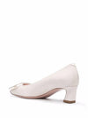 Trompette Metal Buckle Pumps White - ROGER VIVIER - BALAAN 3