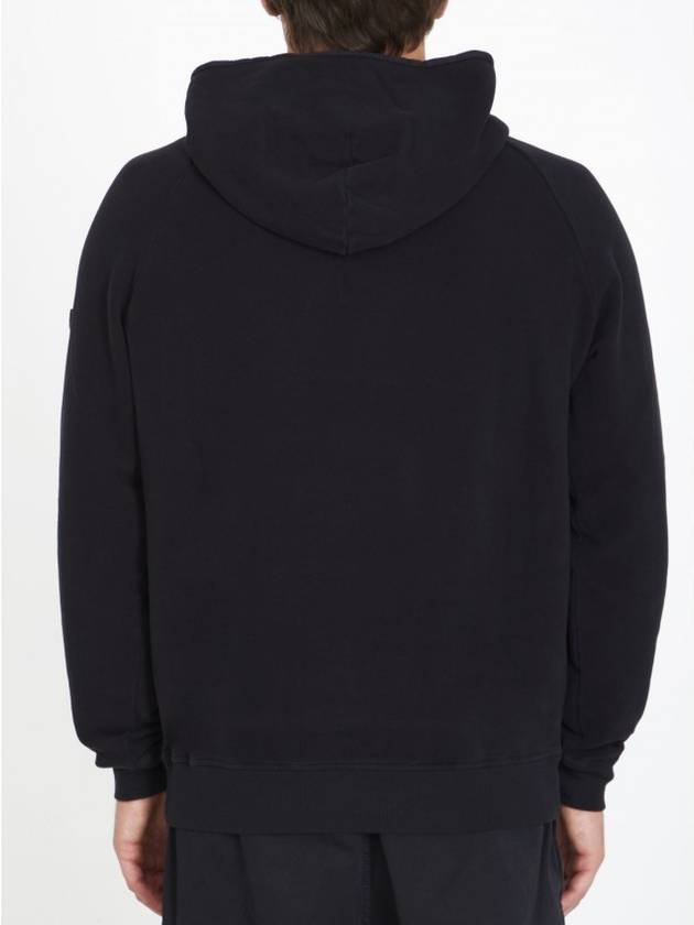 Compass Logo Patch Hoodie Black - STONE ISLAND - BALAAN 4