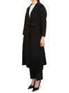 Esturia Long Single Coat Black - MAX MARA - BALAAN 3