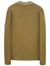 Ghost Piece Cotton Jersey Crew Neck Sweatshirt Dark Beige - STONE ISLAND - BALAAN 3