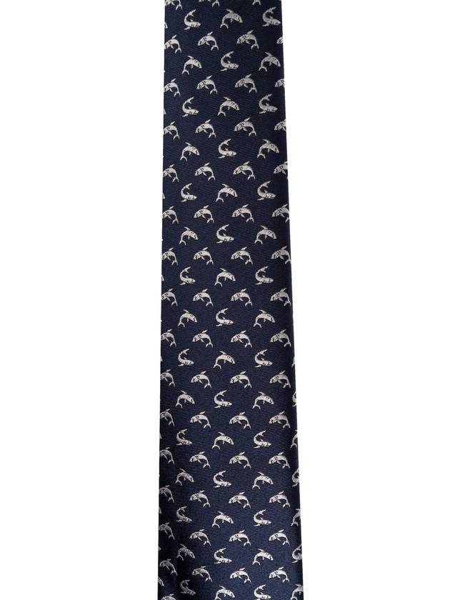 Giorgio Armani Silk Tie, Men's, Navy Blue - GIORGIO ARMANI - BALAAN 4