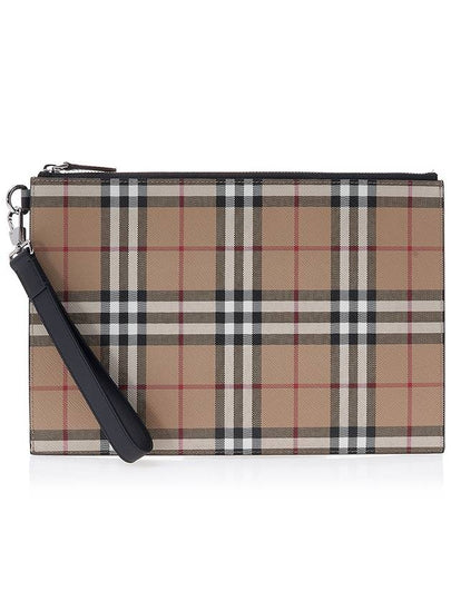 Vintage Check Clutch Bag Beige - BURBERRY - BALAAN 2