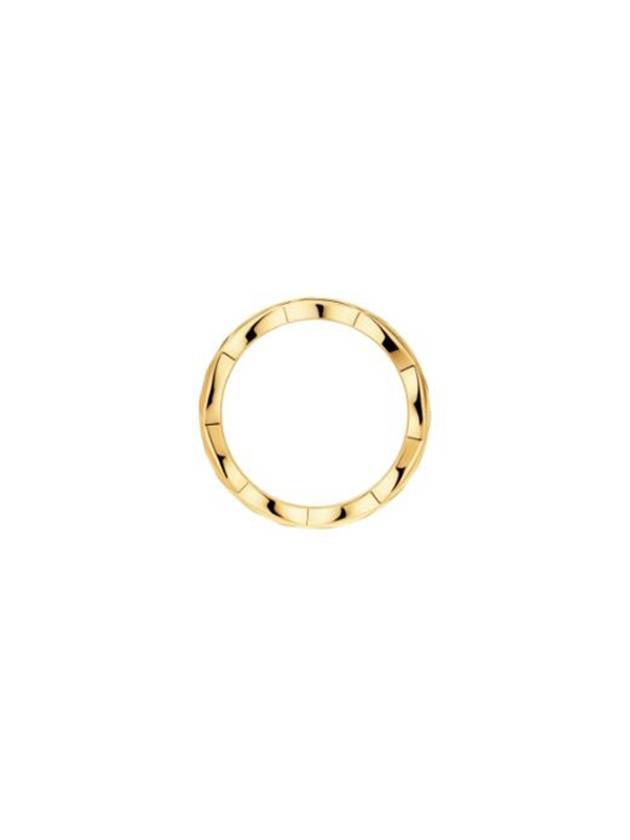 Coco Crush Quilted Motif Small Ring Gold - CHANEL - BALAAN 4