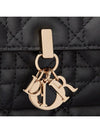 Lady Chain Canage Lambskin Pouch Bag Black - DIOR - BALAAN 6