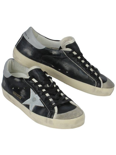 Men's Superstar Classic Low Top Sneakers Black Taupe Silver - GOLDEN GOOSE - BALAAN 2