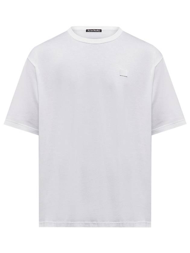 Face Patch Short Sleeve T-Shirt White - ACNE STUDIOS - BALAAN 2