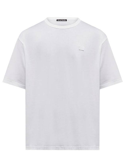 Face Patch Short Sleeve T-Shirt White - ACNE STUDIOS - BALAAN 2