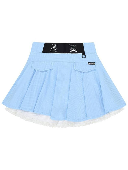 C23MSK007W Lace Point Skirt Sky blue - CHUCUCHU - BALAAN 2