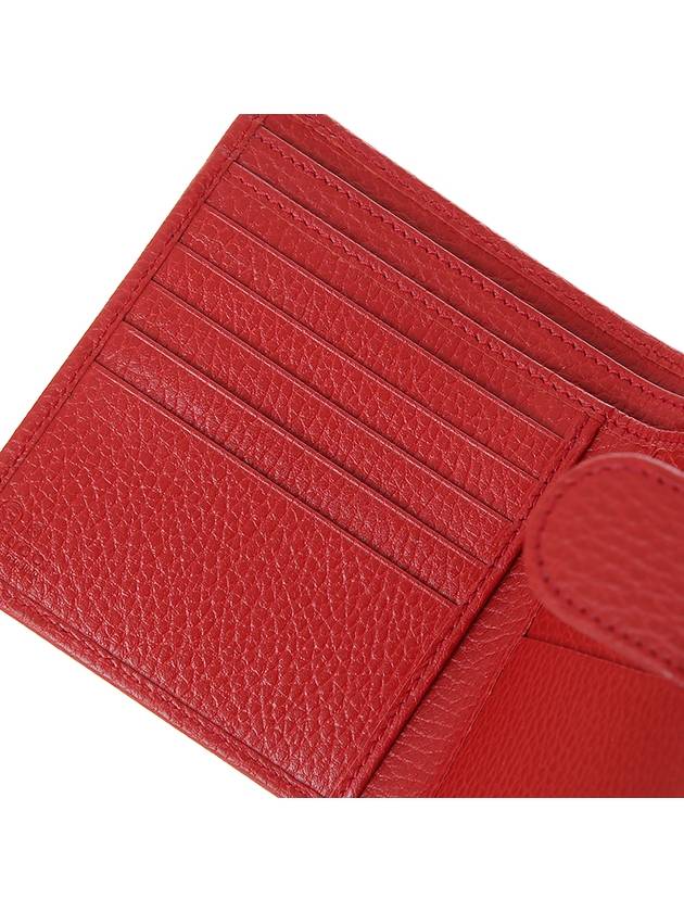 GG Interlocking Half Wallet Red - GUCCI - BALAAN 6