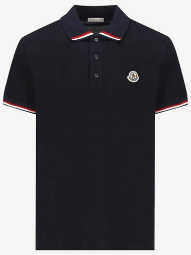 PK Short Sleeve Shirt Navy Men s I1 091 8A00015 899UR 77X - MONCLER - BALAAN 1