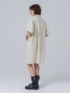 Twill Cotton Midi Dress Beige - PAGE STUDIO - BALAAN 4