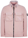 Softshell Zip Up Jacket Pink - STONE ISLAND - BALAAN 3