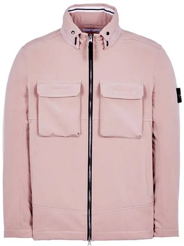 Softshell Zip Up Jacket Pink - STONE ISLAND - BALAAN 3