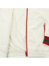 Zipper Logo Patch Jersey Zip-up Jacket Ivory - GUCCI - BALAAN 10