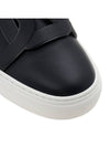 Chain Logo Leather Slip-Ons Black - TOD'S - BALAAN 10