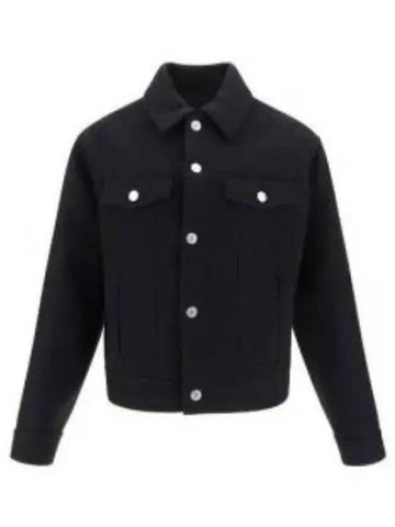 Boxy Jacket Black - AMI - BALAAN 1