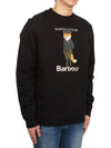 Logo Print Sweatshirt Black - BARBOUR - BALAAN 4