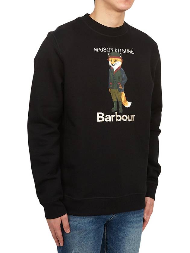 Logo Print Sweatshirt Black - BARBOUR - BALAAN 4