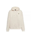 Prada Cotton Fleece Hoodie Natural - PRADA - BALAAN 2