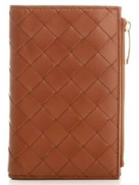 Intrecciato Zipper Medium Half Wallet Wood - BOTTEGA VENETA - BALAAN 2