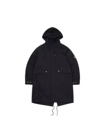 KODAK Apparel fishtail hooded padded jacket BLACK - KODO - BALAAN 1