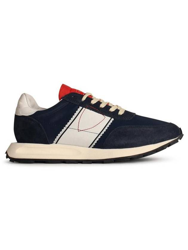 Paneled lace up running low top sneakers blue - PHILIPPE MODEL - BALAAN 2