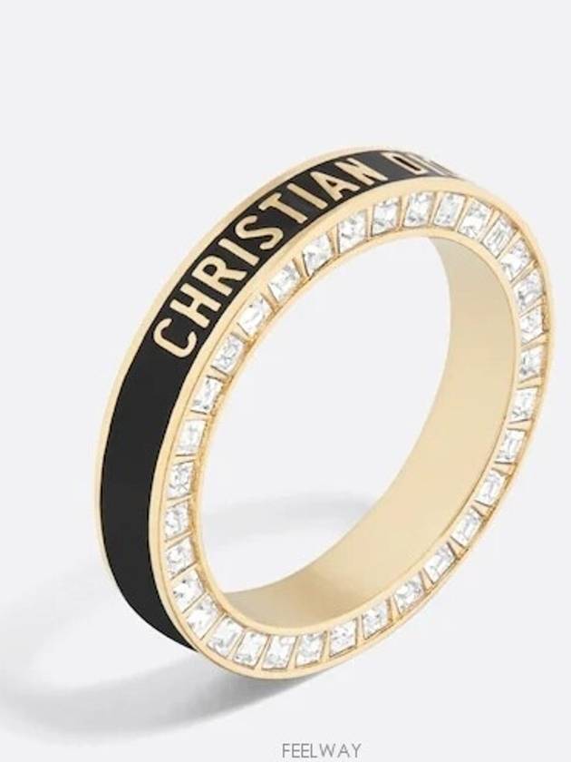 Dior Night Code Ring Gold Finish Metal White - DIOR - BALAAN 1