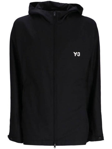 Y-3 Adidas Y-3 Refined Wool Nylon Hooded Jacket - ADIDAS - BALAAN 1