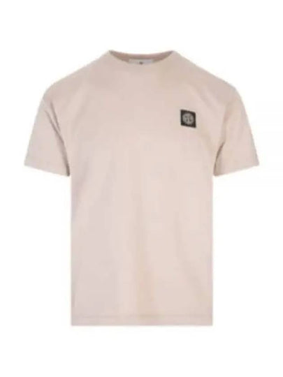 Logo Patch Cotton Short Sleeve T-Shirt Dove Grey - STONE ISLAND - BALAAN 2