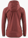 Women's Nal Hooded Windbreaker Madder Red - KLATTERMUSEN - BALAAN 3