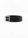 Intrecciato Reversible Leather Belt Black - BOTTEGA VENETA - BALAAN 3