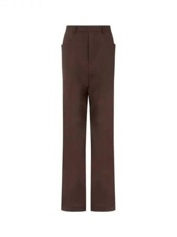 WOMEN Mastodon Trousers Pants Brown 271545 - RICK OWENS - BALAAN 1